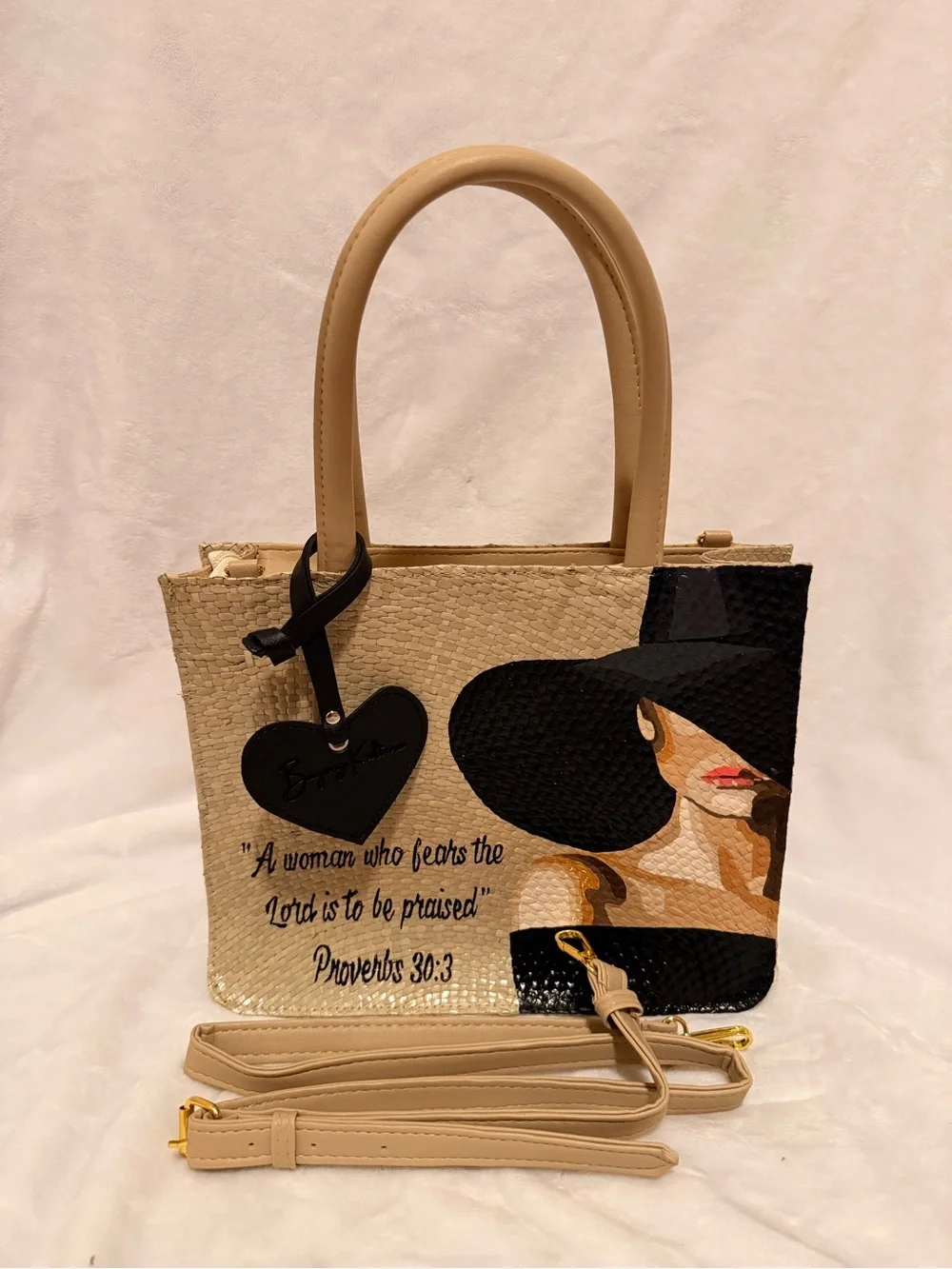 Bayong Kultura Beige Proverbs 30:3 Bayong Tote Bag